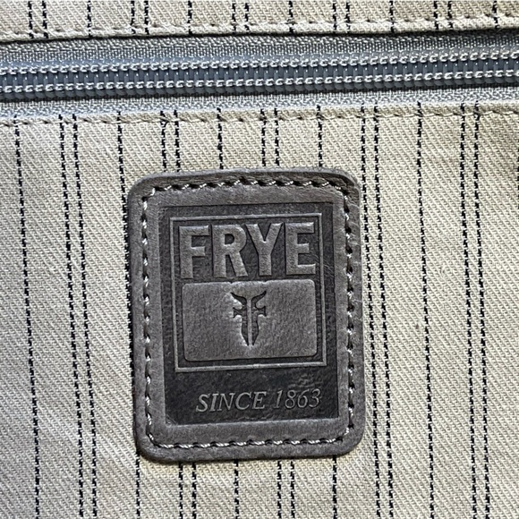Frye Melissa Shoulder Tote Bag Ice Gray - Picture 8 of 13
